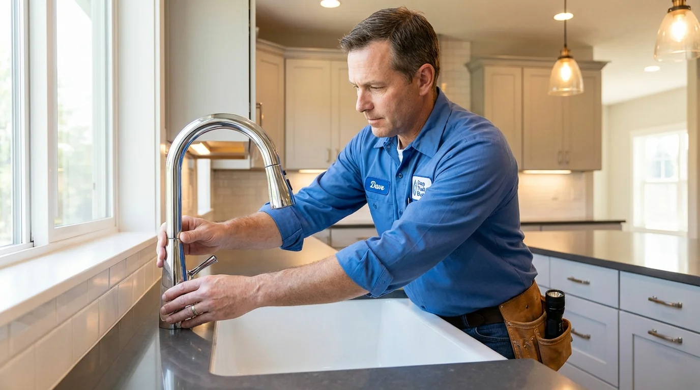 Kitchen faucet installation by Johns Plumbing LLC in Denver